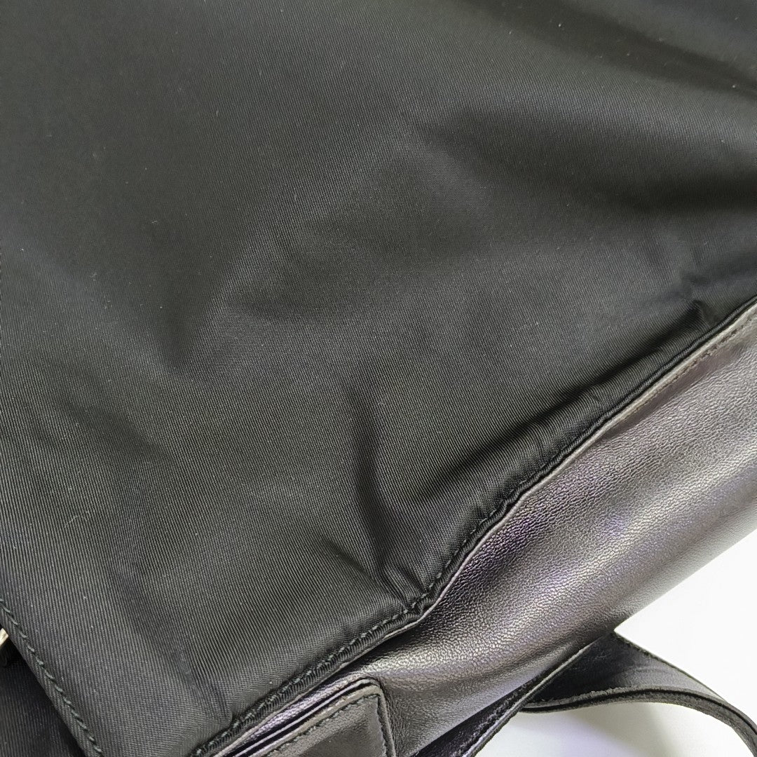 Nylon Shoulder Bag Black