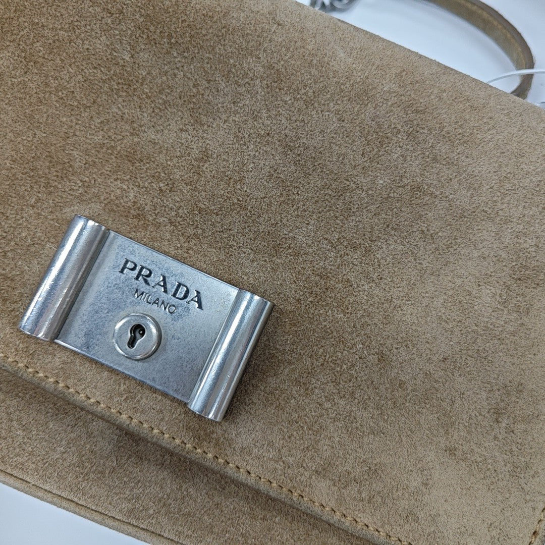 Suede Shoulder Bag Brown