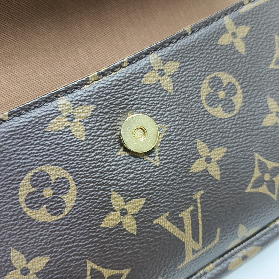 IVY Monogram Coated Canvas Brown