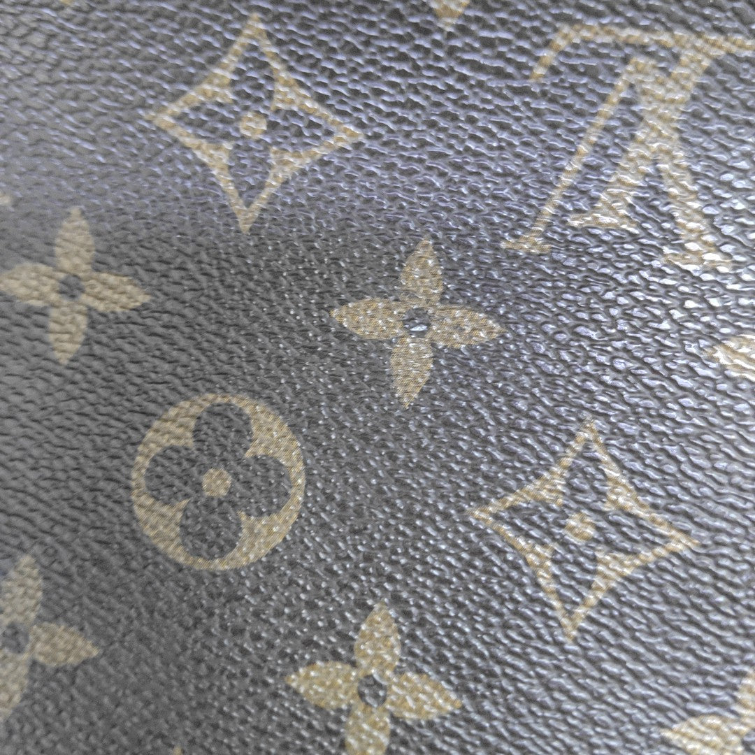 NEVERFULL MM Monogram Coated Canvas Brown
