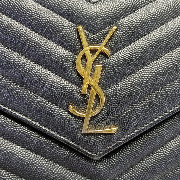 MONOGRAM Medium Chevron Calfskin Black