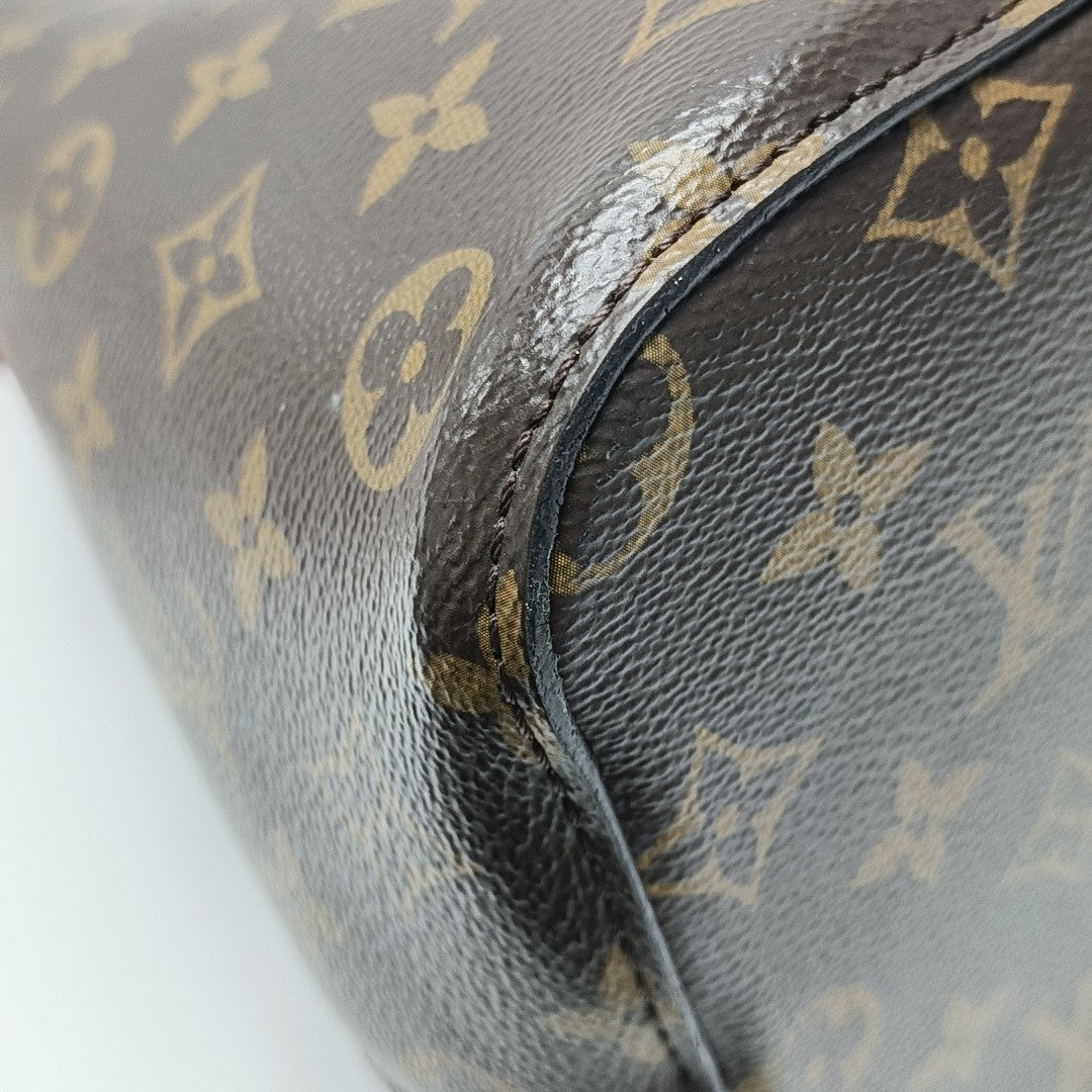 NÉONOÉ MM Monogram Coated Canvas Brown