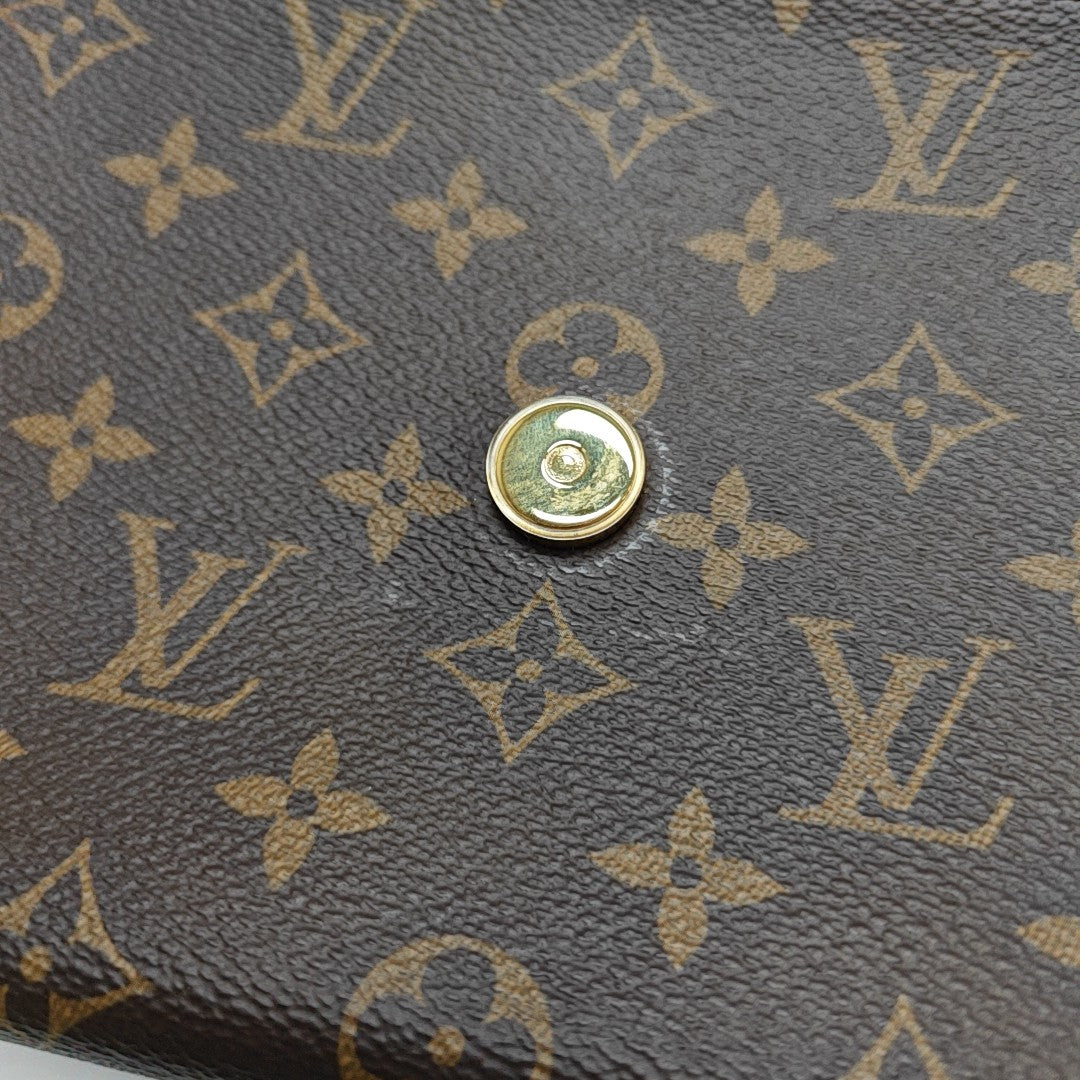 LOCKY BB Monogram Coated Canvas Brown