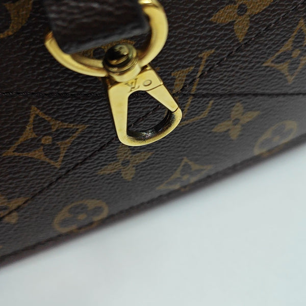 MONTAIGNE Monogram Coated Canvas Brown