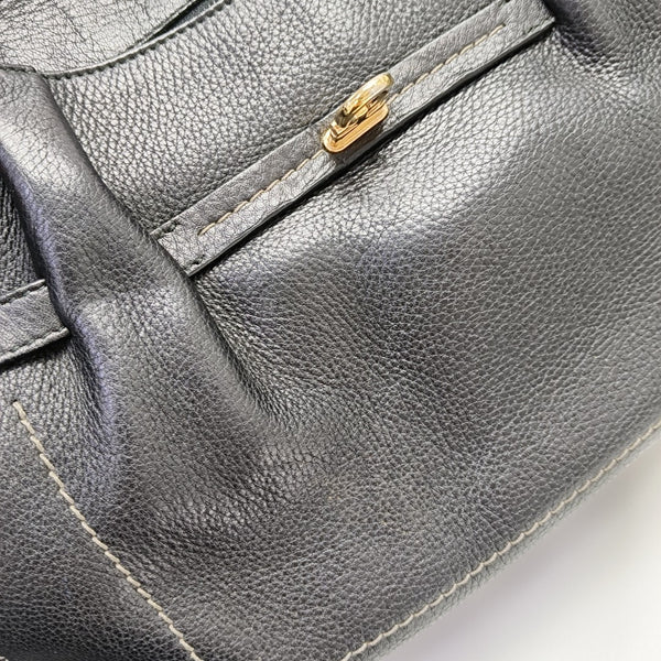 Calfskin Shoulder Bag Black