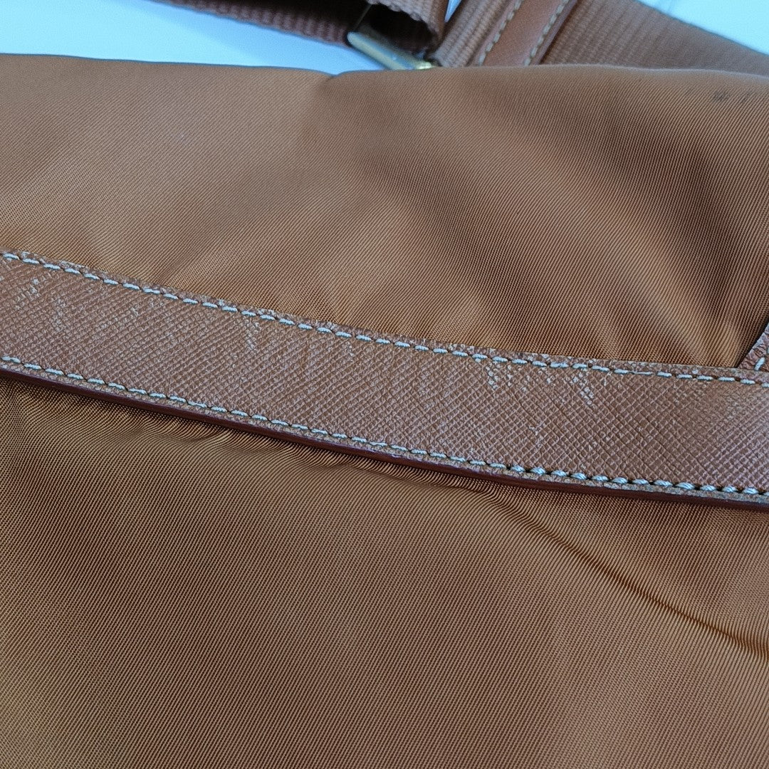 Fabric Shoulder Bag Orange
