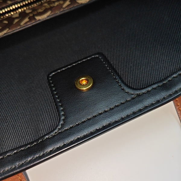 MONOGRAM Large Coated Canvas Brown
