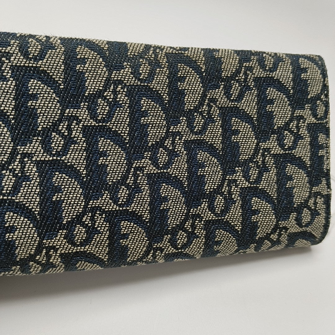 Oblique Canvas Wallet Blue