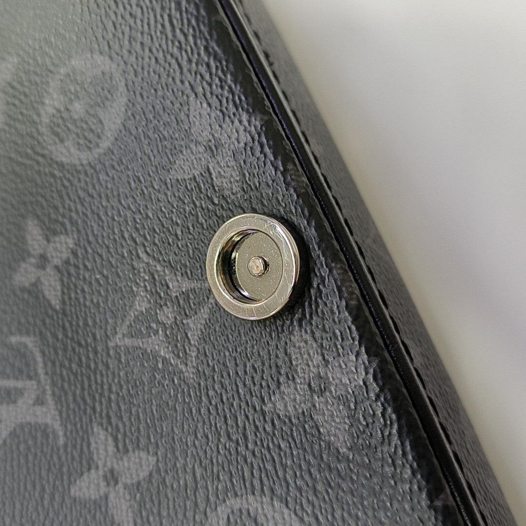 MONTSOURIS Mini Monogram Coated Canvas Black