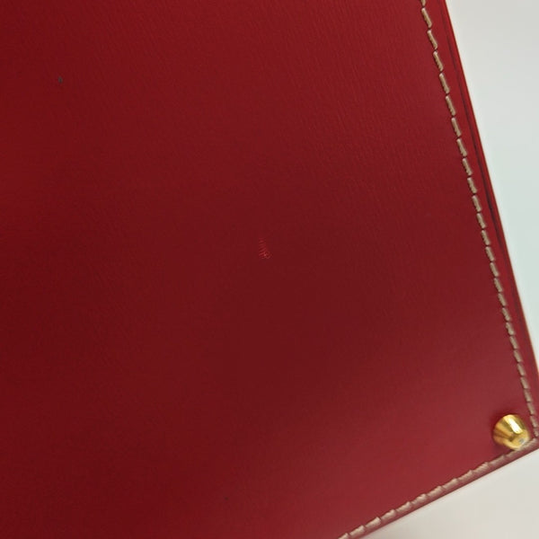 Calfskin Top Handle Bag Red