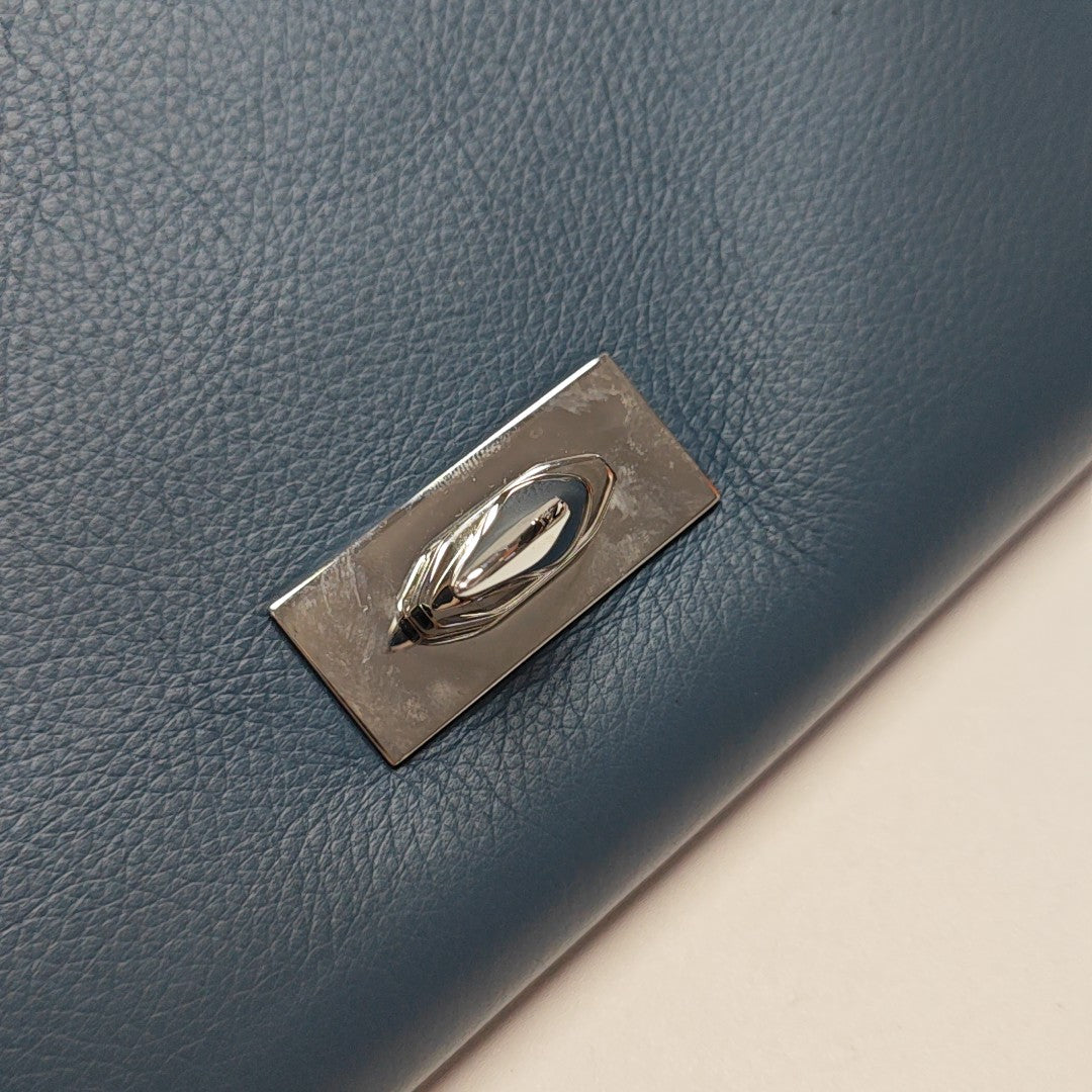 Calfskin Clutch Blue