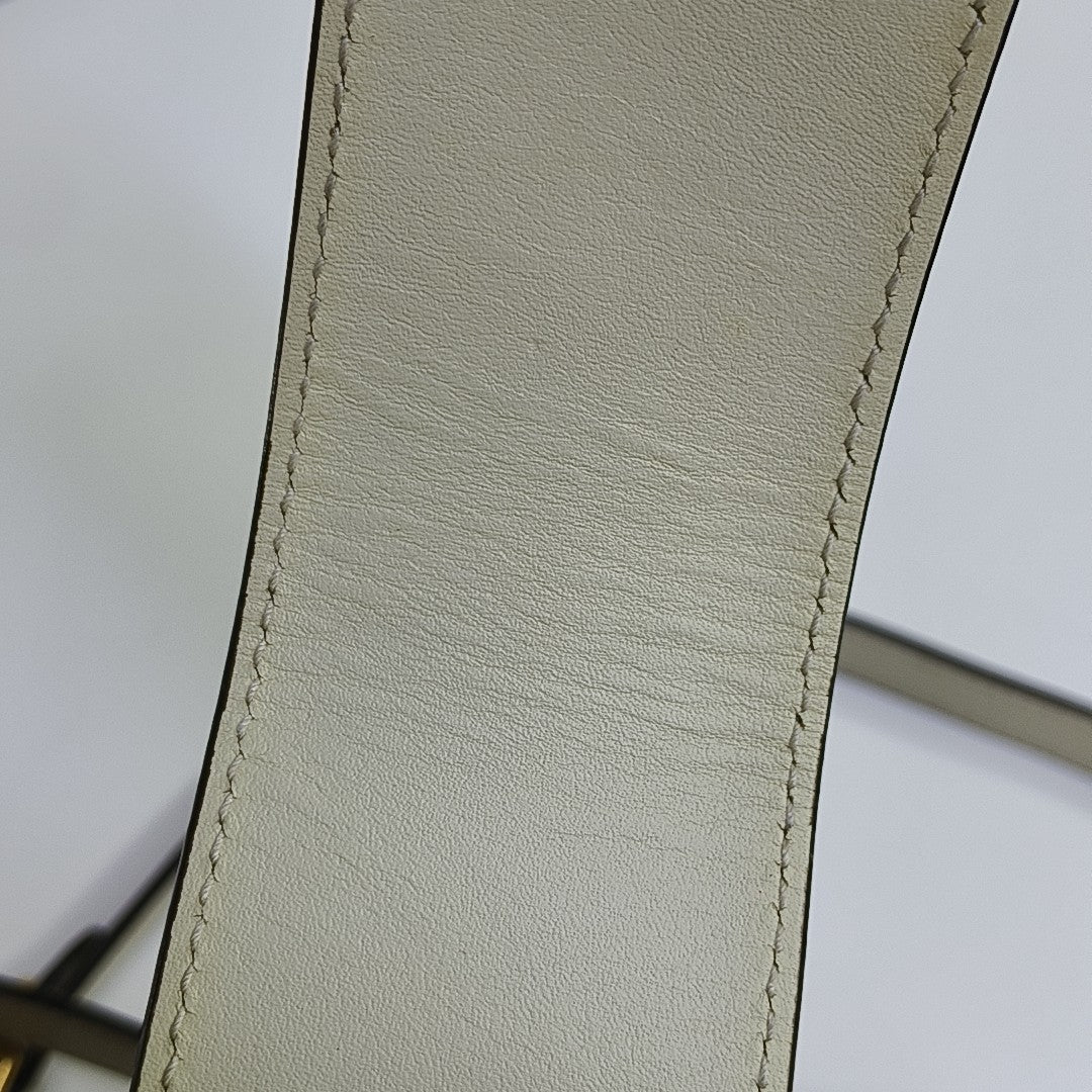 Padlock Small Monogram Coated Canvas Beige