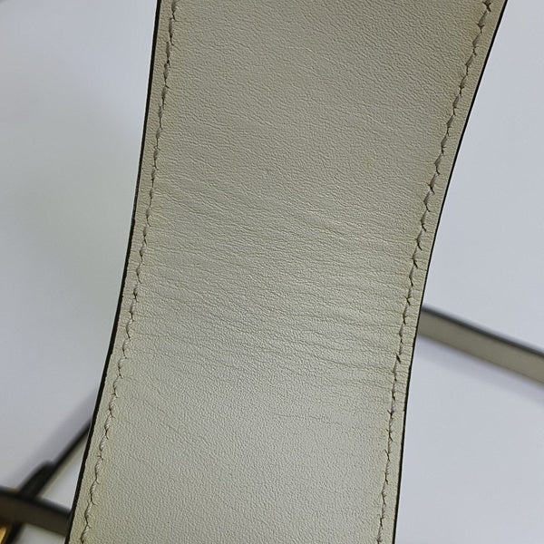 Padlock Small Monogram Coated Canvas Beige