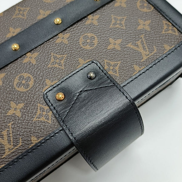 PETITE MALLE Monogram Coated Canvas Brown