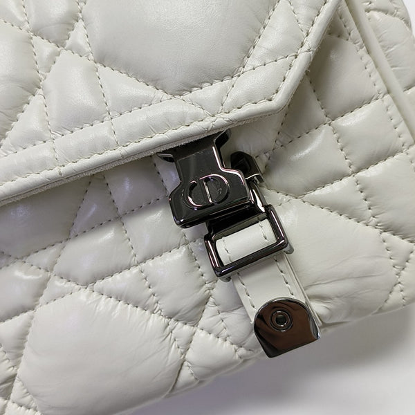 Diorcamp Small Cannage Calfskin White