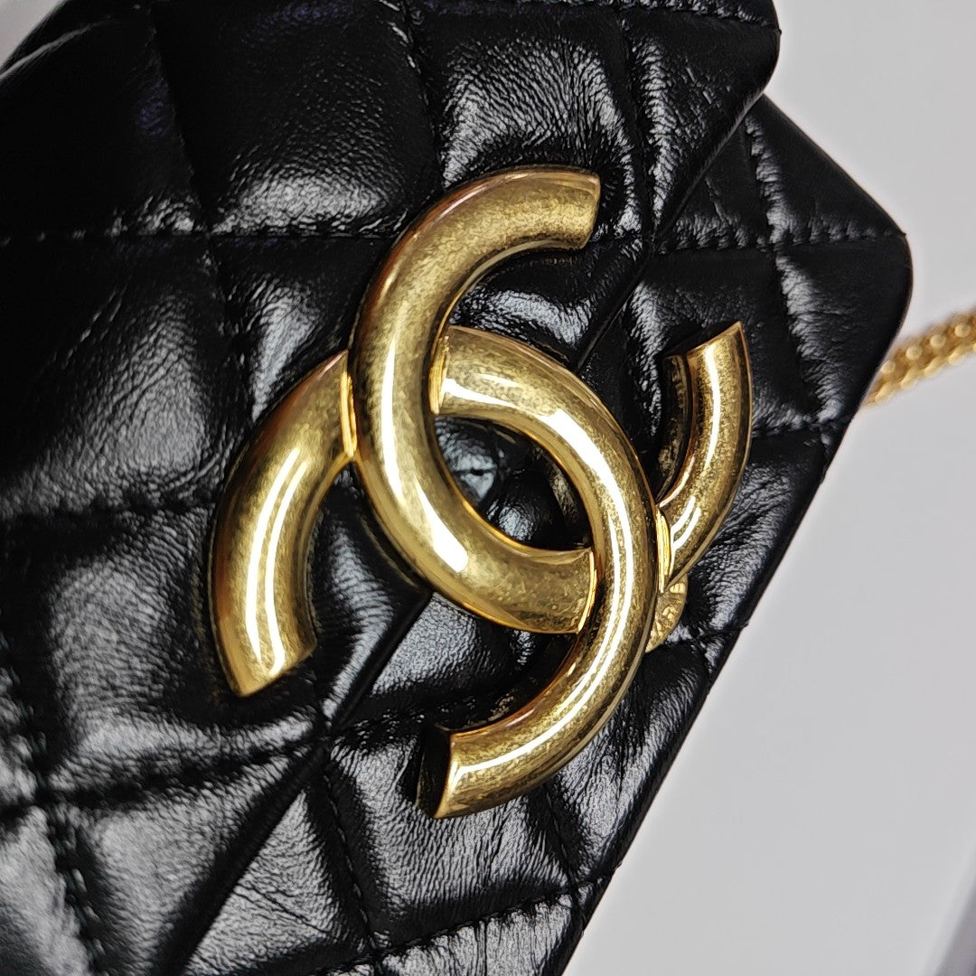 Quilted Lambskin Small Black