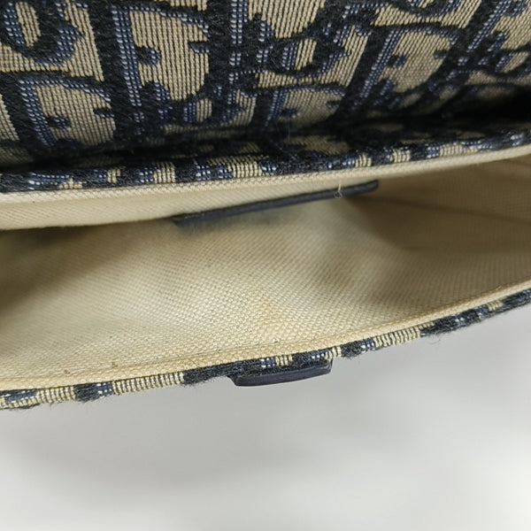 Saddle Mini Oblique Canvas Blue