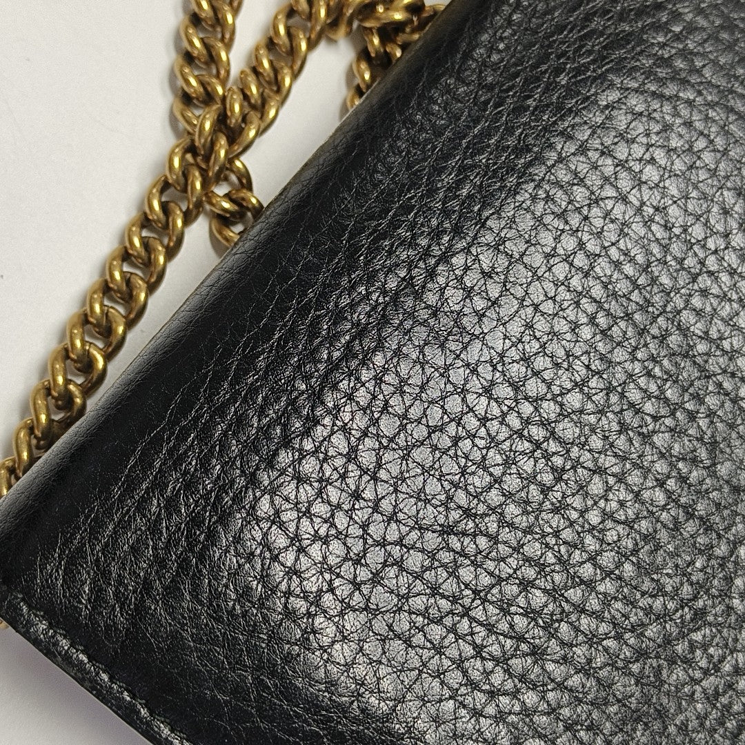 GG Marmont Mini Calfskin Black