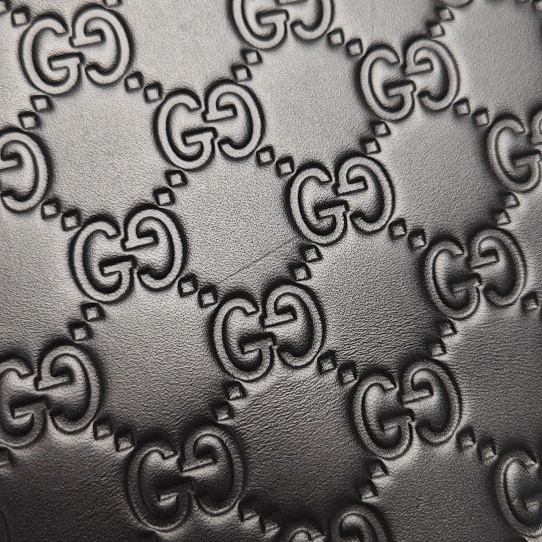 Microguccissima Monogram Calfskin Black