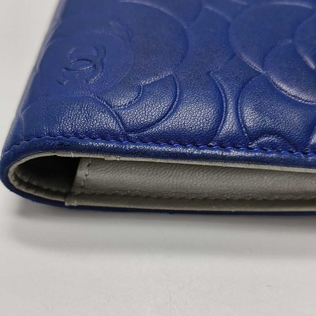 Lambskin Wallet Blue