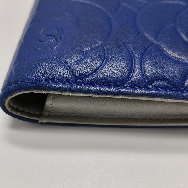 Lambskin Wallet Blue