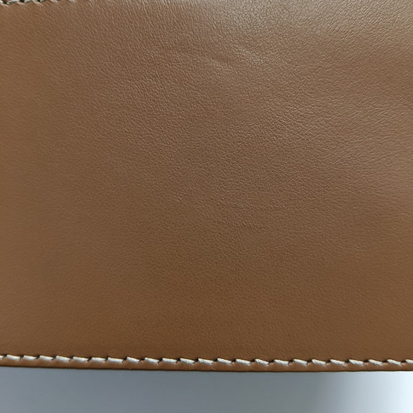 Coated Canvas Crossbody Bag Beige