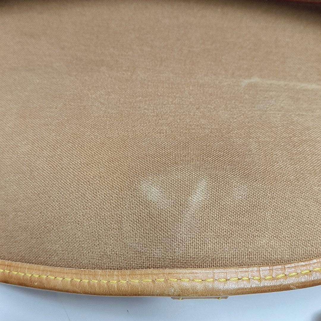 SOLOGNE PM Monogram Coated Canvas Brown