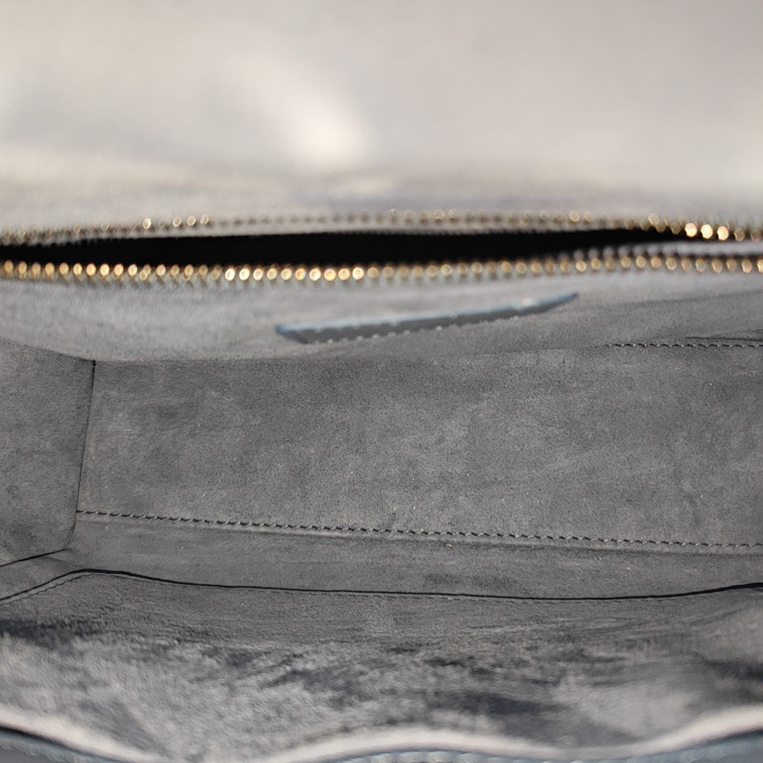 Lady Dior Small Cannage Lambskin Blue
