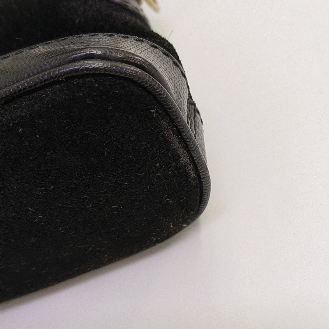 Suede Shoulder Bag Black