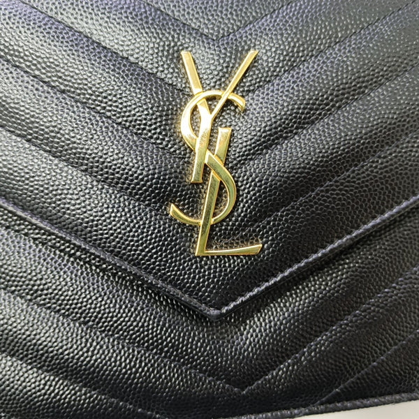 MONOGRAM WOC Chevron Calfskin Black