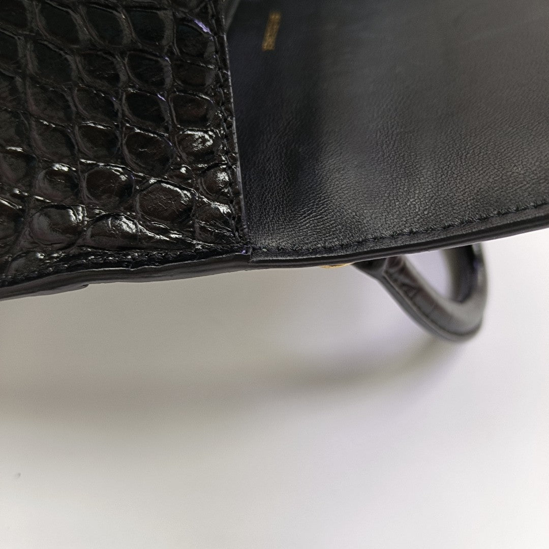 Hourglass S Calfskin Black