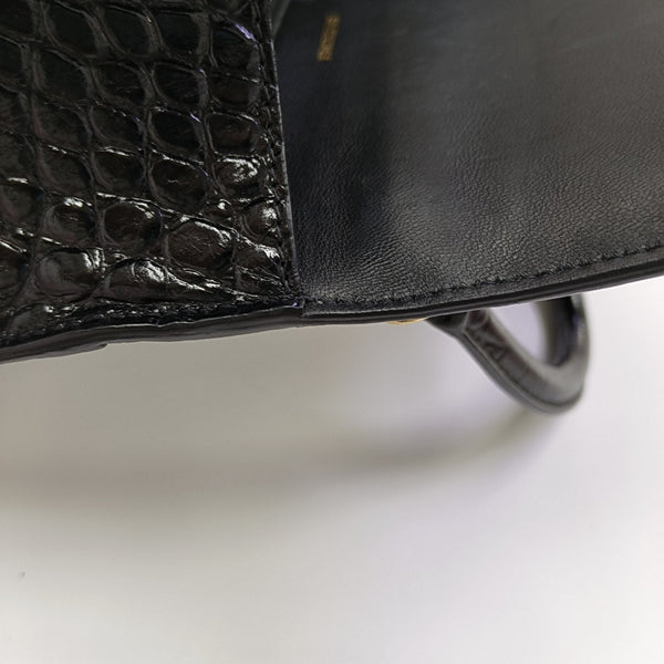 Hourglass S Calfskin Black