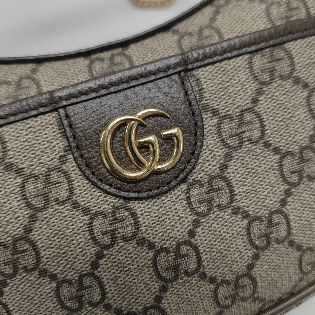 Retro Mini Monogram Coated Canvas Brown