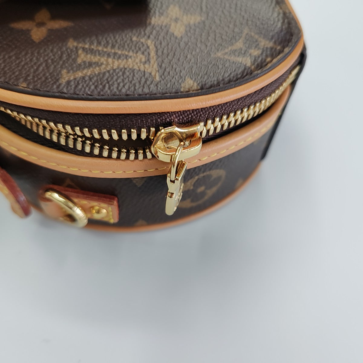 BOITE CHAPEAU Mini Monogram Coated Canvas Brown