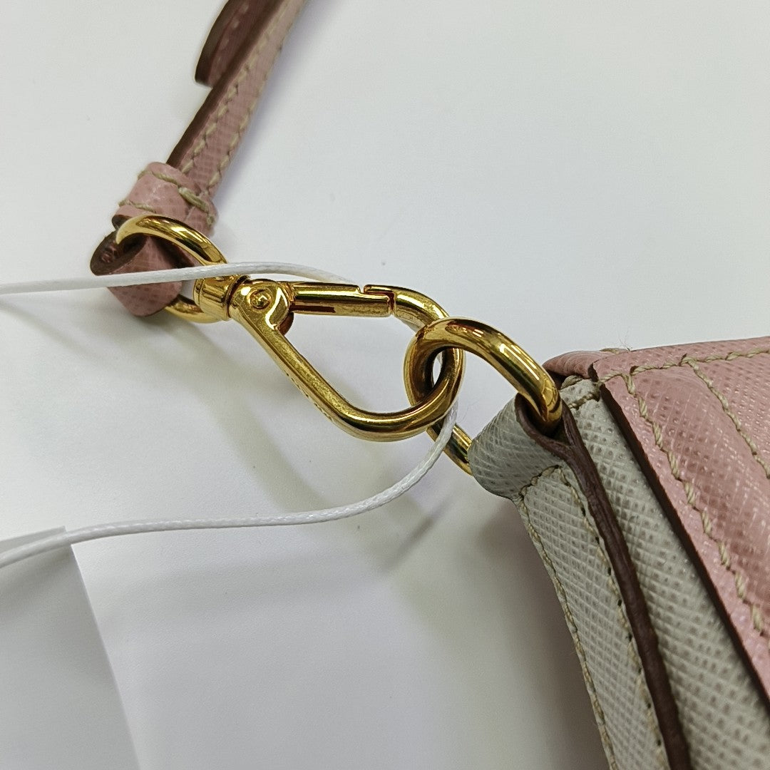 Saffiano Calfskin Top Handle Bag Pink