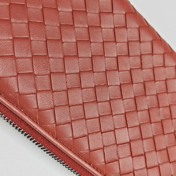 Lambskin Wallet Red