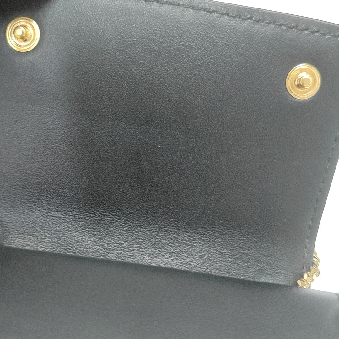 Bolso de Hombro de Piel de Becerro Negro