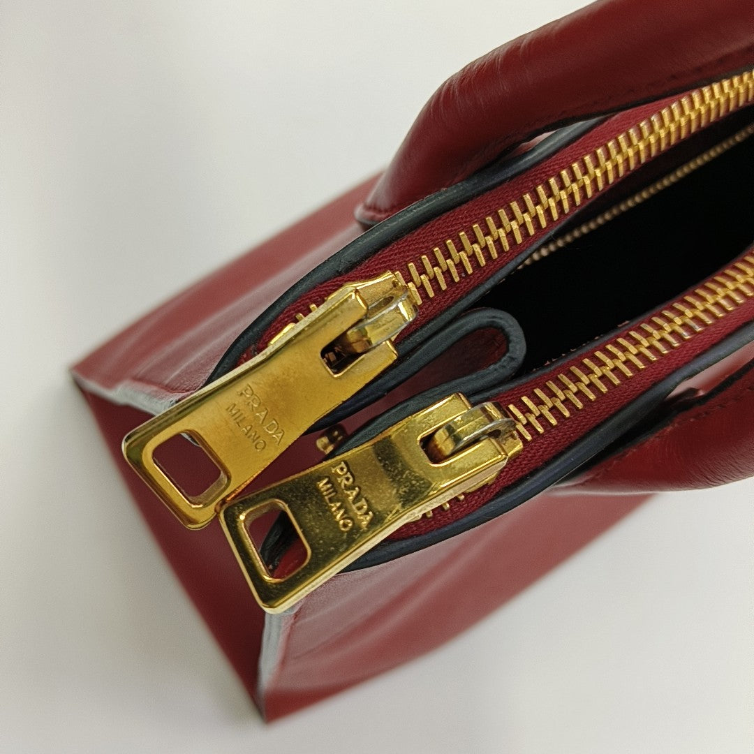 Bibliothèque Saffiano Calfskin Red