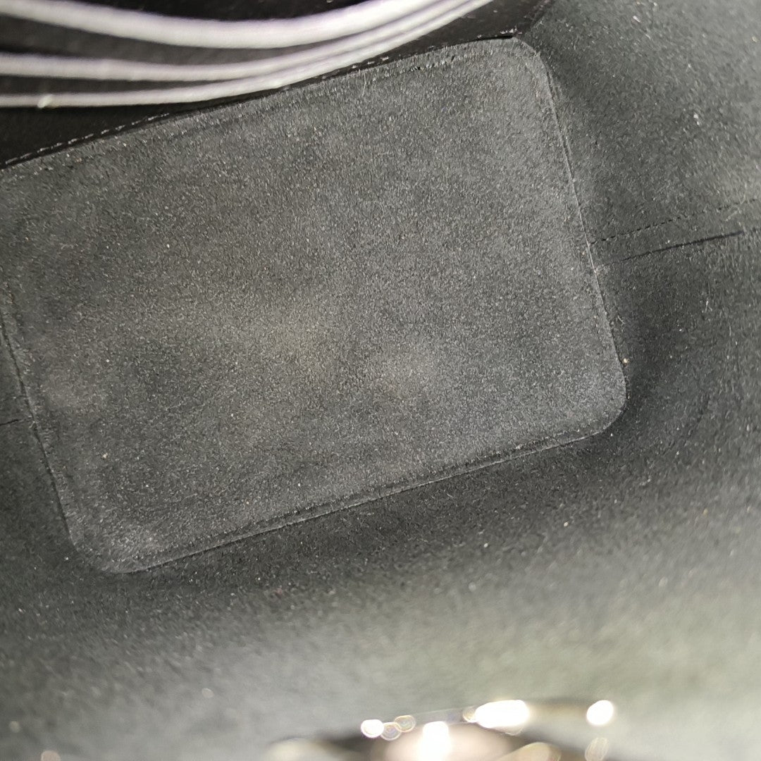 Authenticated pre-owned  LOCKME Nano Calfskin Black - Bucket Bag at Looply