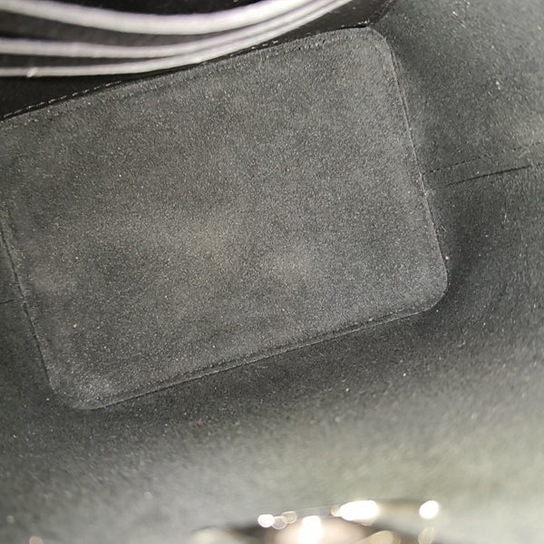 Authenticated pre-owned  LOCKME Nano Calfskin Black - Bucket Bag at Looply