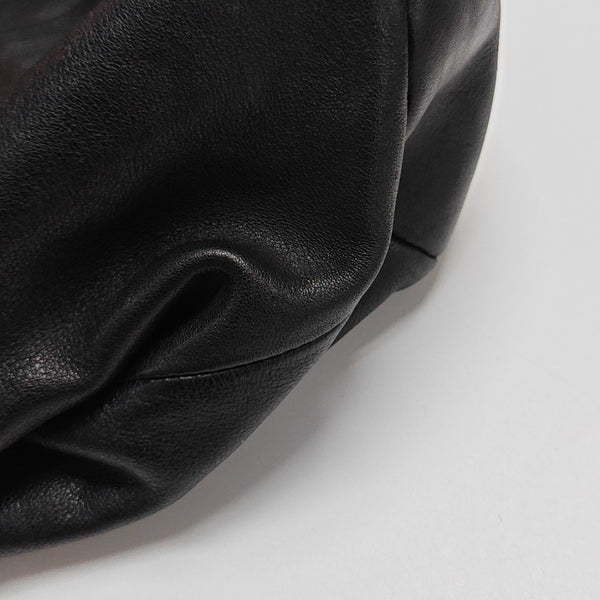 Calfskin Top Handle Bag Black