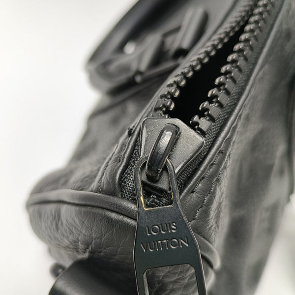 KEEPALL 25 Monogram Calfskin Black