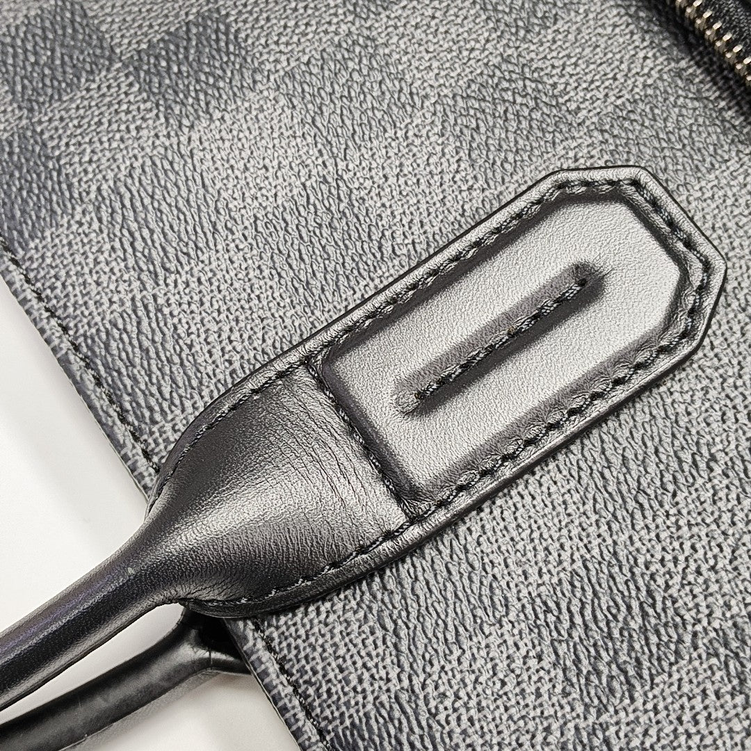 7 DAYS A WEEK Damier Graphite Coated Canvas Gray