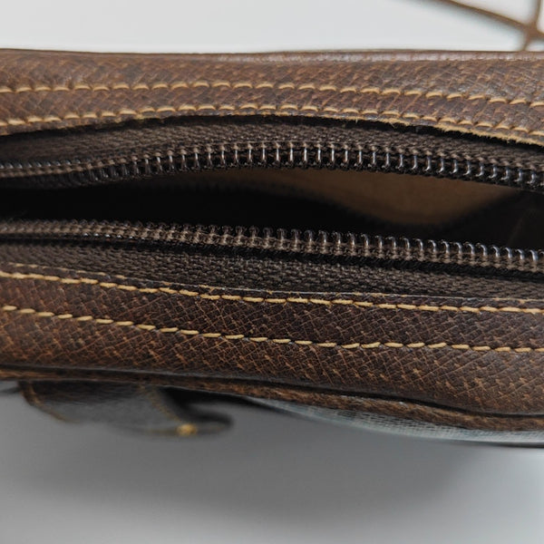 Monogram Coated Canvas Shoulder Bag Brown
