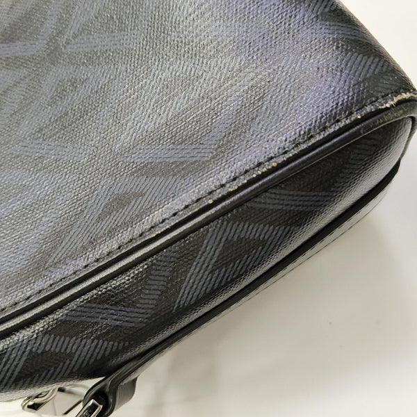 Lingot Oblique Coated Canvas Black