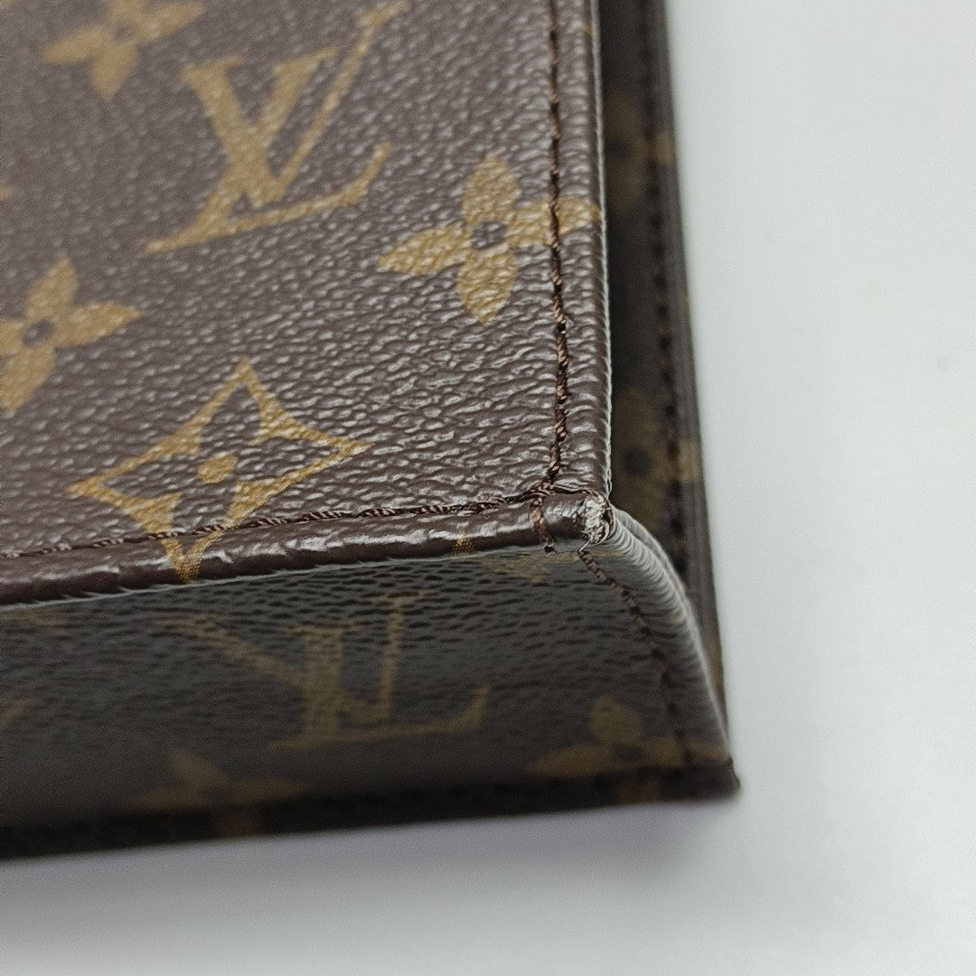 SAC PLAT Mini Monogram Coated Canvas Brown