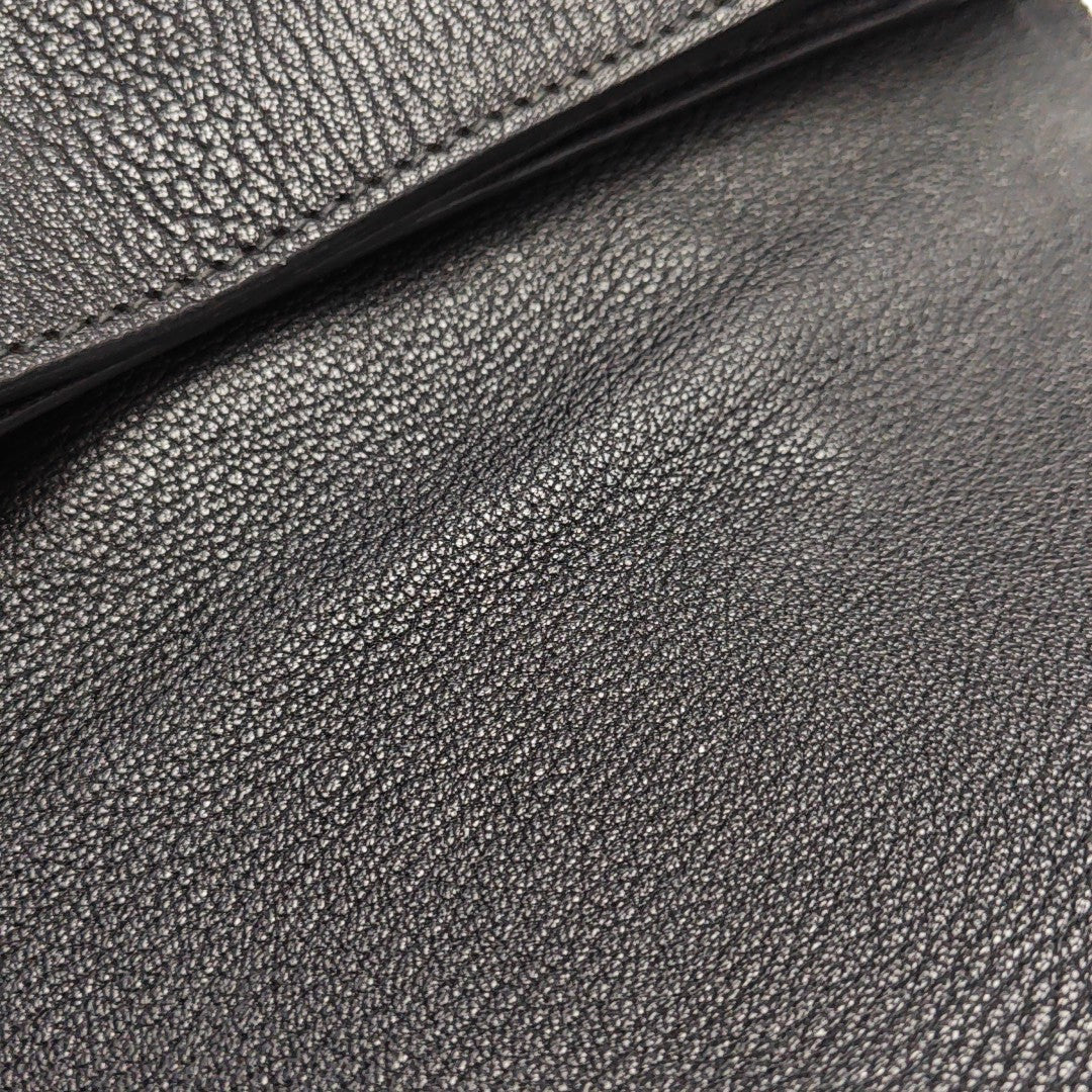 Calfskin Top Handle Bag Black