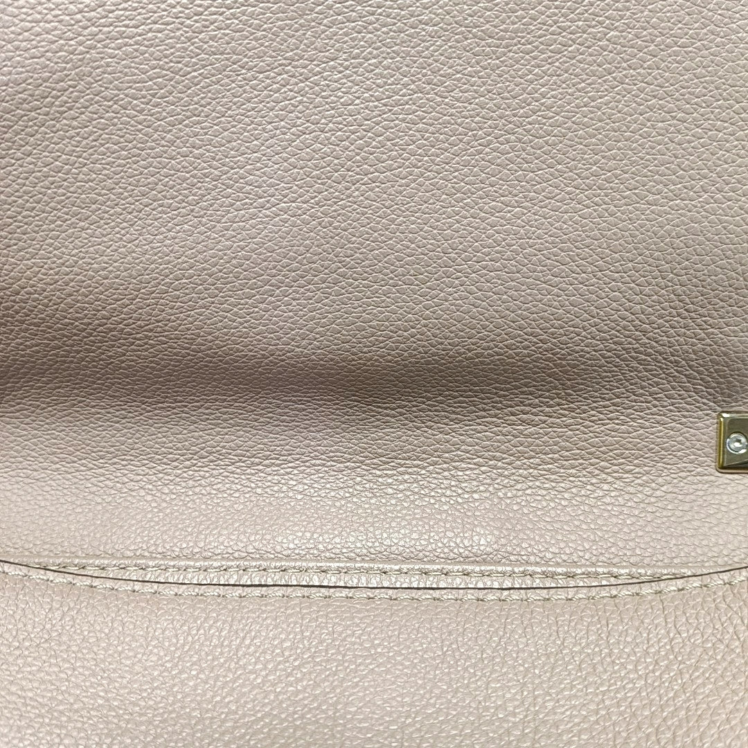 Authenticated pre-owned  LOCKME Calfskin Gray - Shoulder Bag at Looply