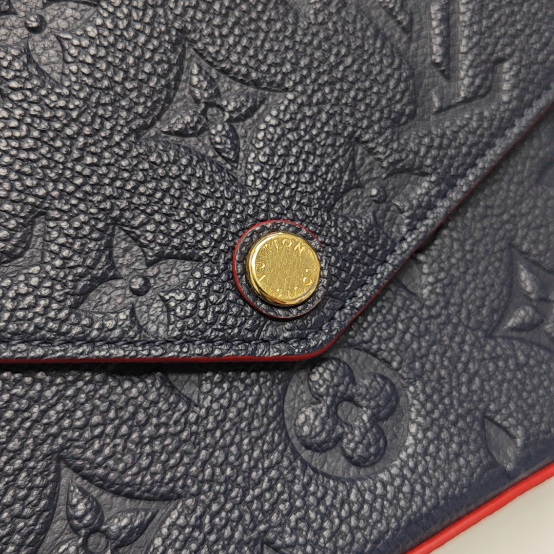 FÉLICIE Monogram Calfskin Blue