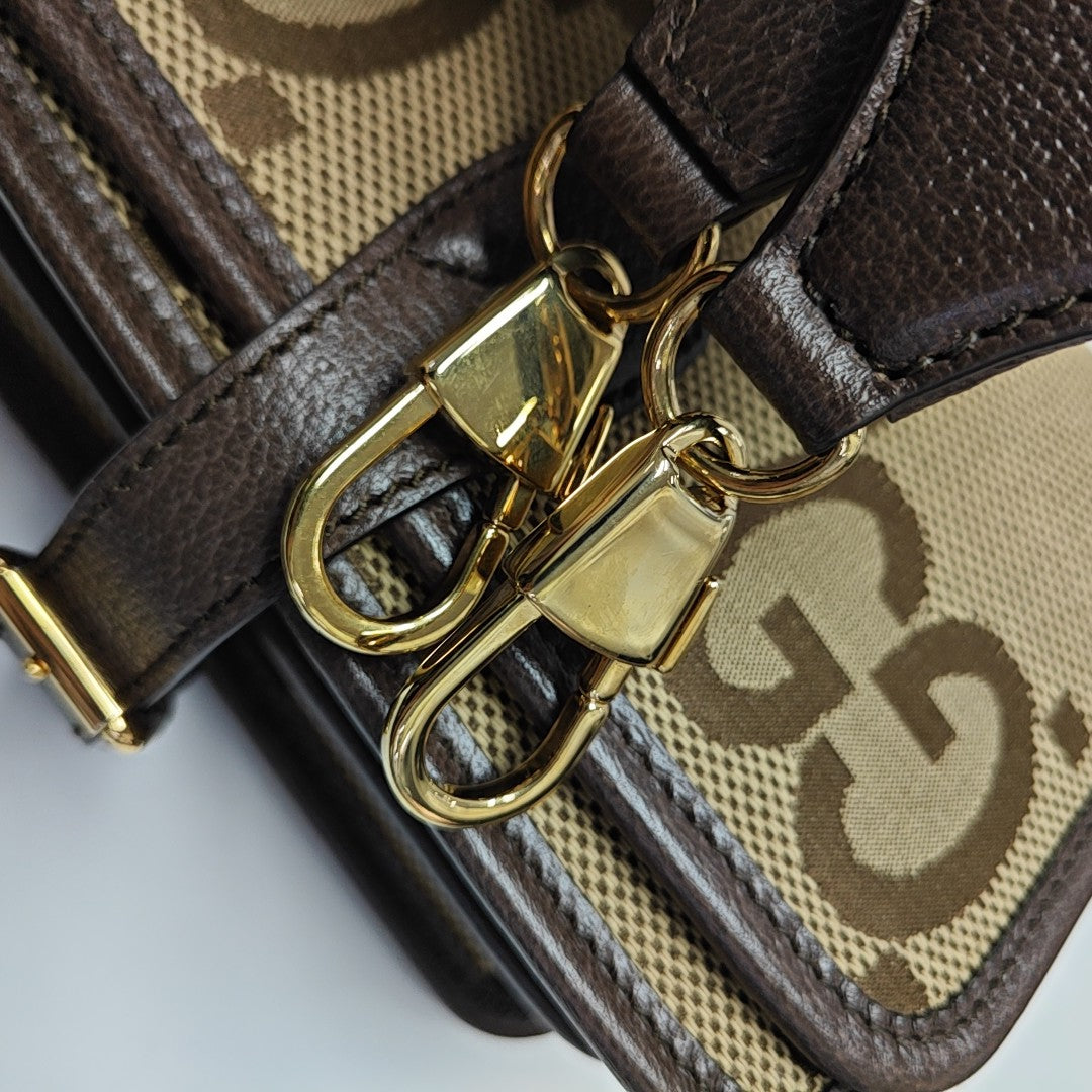 GG Messenger Monogram Canvas Brown